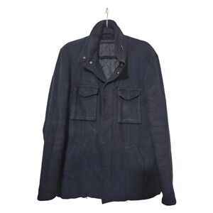 ELIE TAHARI Navy Removable Liner Heavy Coat‎ Jacket - Size XL